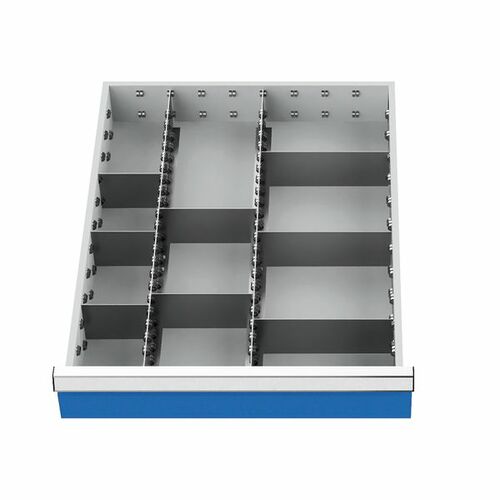 Schubladeneinsatz Metalleinteilung 450x600 mm BLH 150 mm
