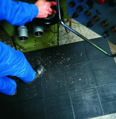 Yoga Industrie, verschlei�fester Industriebelag, 90x90 cm, schwarz