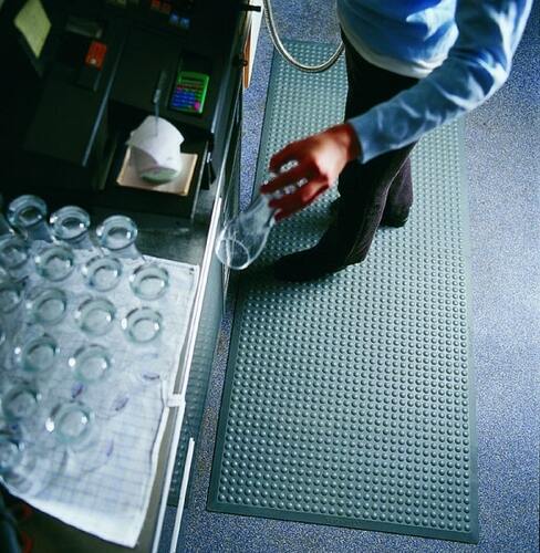 Yoga Flex, ergonomische Arbeitsplatzmatte, grau