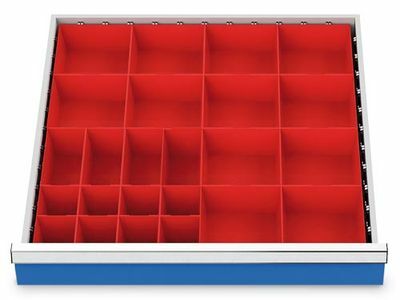 Schubladeneinsatz Kleinteilek�sten 600x600 mm BLH 50 mm