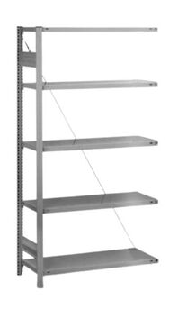 Lebensmittelregal 5 Ebenen H/B/T 2000x1010x435 mm