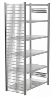 Gitter Seitenwand f�r Regale, H/B 2000x400 mm