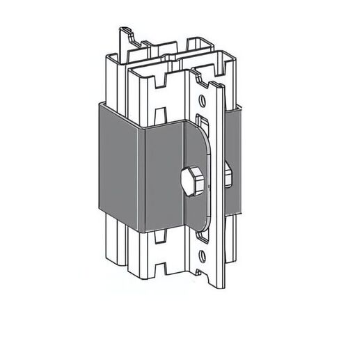Profilverbinder f�r Doppelregal Stellweise, Lichtgrau
