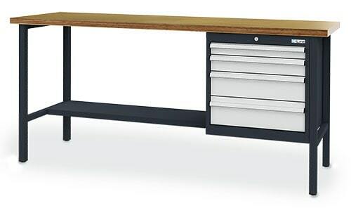 Kastenwerkbank 4 Schubladen 2000x600x960 mm