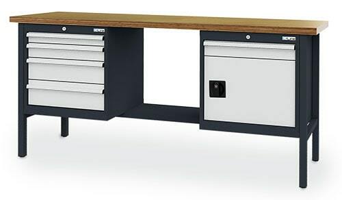 Kastenwerkbank 5 Schubladen 1 T�r 2000x600x960 mm