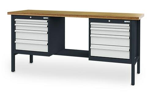 Kastenwerkbank 8 Schubladen 2000x600x960 mm