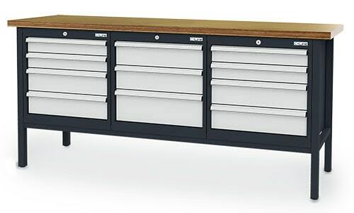 Kastenwerkbank 11 Schubladen 2000x600x960 mm