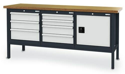 Kastenwerkbank 7 Schubladen 1 T�r 2000x600x960 mm