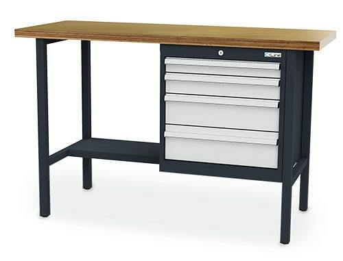 Kastenwerkbank 4 Schubladen 1500x600x960 mm