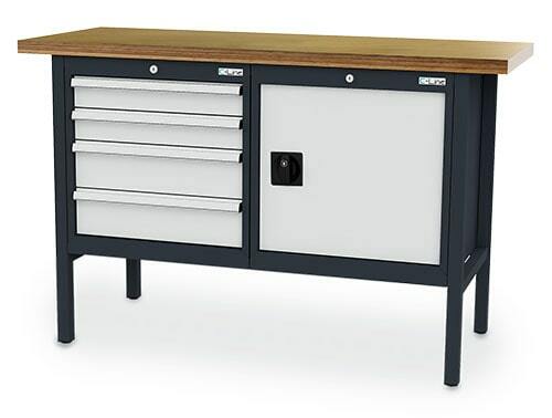 Kastenwerkbank 4 Schubladen 1 T�r 1500x600x960 mm