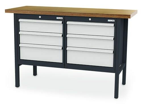 Kastenwerkbank 6 Schubladen 1500x600x960 mm