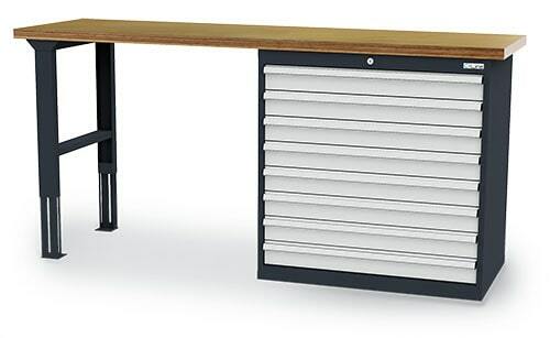 Reihenwerkbank inkl. Schubladenschrank 2000x600x960 mm