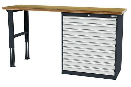Reihenwerkbank inkl. Schubladenschrank 2000x600x1060 mm