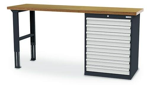 Reihenwerkbank inkl. Schubladenschrank 2000x600x960 mm