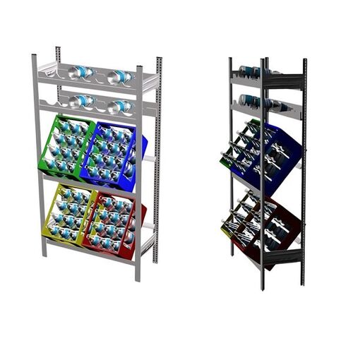 Getr�nkekistenregal & Flaschenregal 4 Ebenen H/B/T 1750x810x335 mm