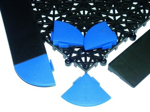 4 Yoga Rost Ecke, 550x550 mm, Farbe nach Wahl 