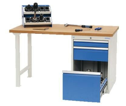 CNC-Reihenwerkbank mit 3 Schubladen inkl. Einstze