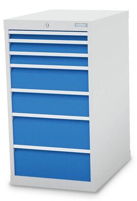 Bedrunka+Hirth Schubladenschrank T736 7 Schubladen B/T/H 555x736x1019 mm