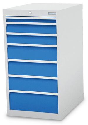 Bedrunka+Hirth Schubladenschrank T736 7 Schubladen B/T/H 555x736x1019 mm