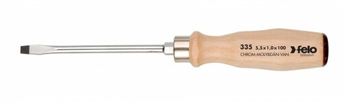 Schlitz - Schraubendreher 10 x 1,6, Buche - Hartholz - Griff