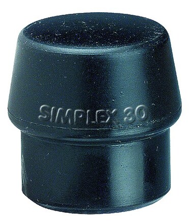 Ersatzkopf Gummi, schwarz 50mm, Schonhammer Simplex