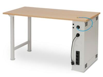 Werkbank | Reihenwerkbank mit Energieblock 1500 mm