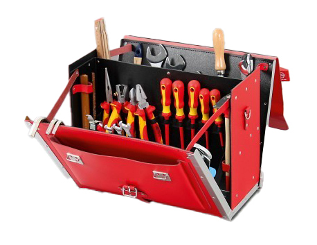 Werkzeugtasche aus Rindleder 450x190x340 mm