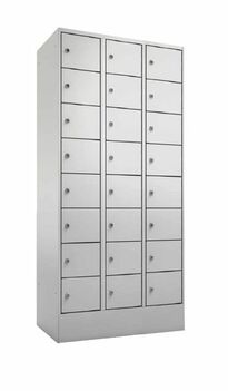 Schlie�fachschrank, 3 Abteile, 24 F�cher, Abteilbreite 300 mm