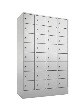 Schlie�fachschrank, 4 Abteile, 32 F�cher, Abteilbreite 300 mm