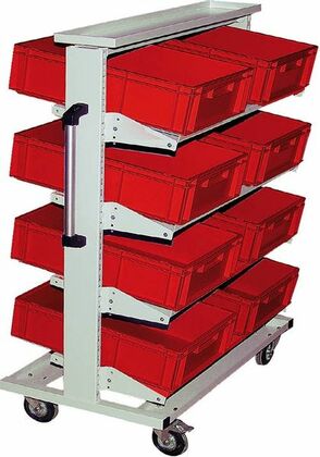 Fahrregal | Multi-Wagen inkl. 8 Euro-Lagerk�sten