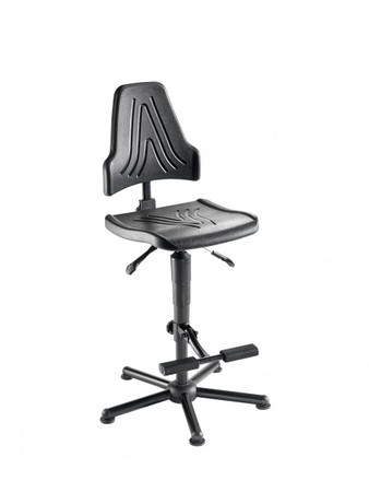 Arbeitsstuhl XXL W19-25-H-PU- mit verschiedenen Fu�st�tzen