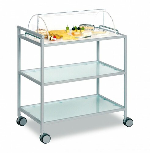 Servierwagen mit Haube, 3 Etagen 780 x 460 x 1030 mm