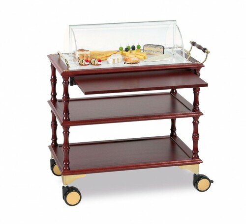 Servierwagen mit 3 Etagen und ausziehbarem Bord 925 x 530 x 1030 mm