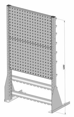 Tisch-Standregal unbest�ckt 720x1250 mm