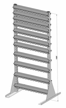 Standregal zweiseitig unbest�ckt 720x1585 mm