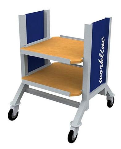 Workline-Mobil ausziehbar & h�henverstellbar, 2 x Fachboden, B/T/H 900x610x950 mm