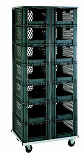 Transport-Stapelkasten-Regal TR 14-1/R, grau