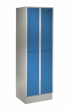 Garderobenschrank, 2 Abteile, 4 F�cher, Abteilbreite 300 mm
