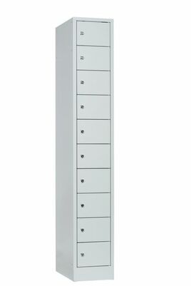 Schlie�fachschrank, 1 Abteil, 10 F�cher, Abteilbreite 350 mm