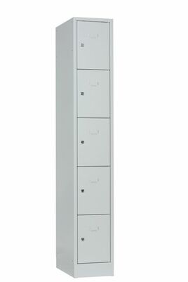 Schlie�fachschrank, 1 Abteil, 5 F�cher, Abteilbreite 300 mm