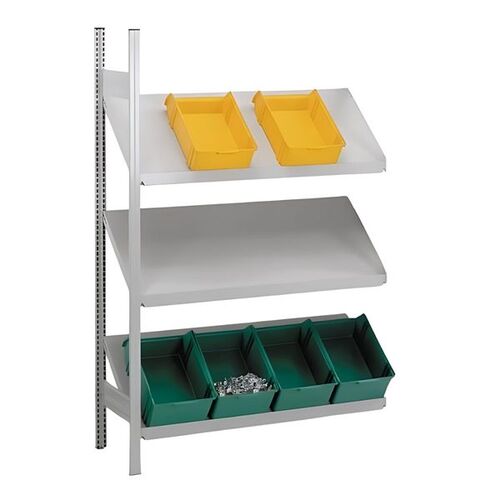 Schr�gbodenregal 3 Ebenen | H/B/T: 2000 x 1010 x 535 mm