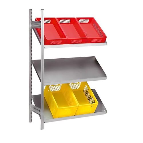 Schr�gbodenregal 3 Ebenen | H/B/T: 2000 x 1000 x 500 mm