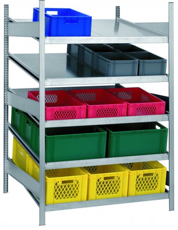 Bereitstellregal Tiefe 1x1200 mm 5 Ebenen