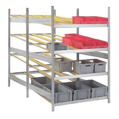 Durchlaufregal 4 Ebenen, Grundregal H/B/T 2000x1300x2400 mm