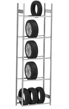 Reifenregal 5 Ebenen H/B/T 3000/1560/435 mm