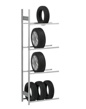 Reifenregal 4 Ebenen H/B/T 2500/1310/435 mm