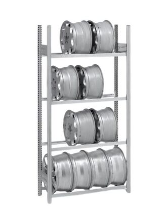Felgenregal 4 Ebenen H/B/T 2000/1060/335 mm