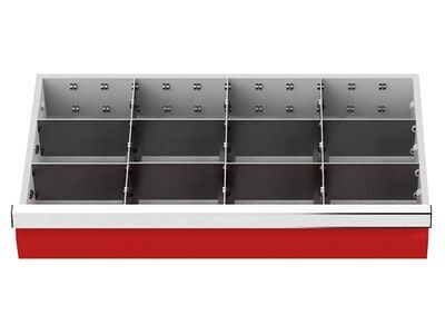 Schubladeneinsatz Metalleinteilung BLH 150 mm | Maxmobile 1