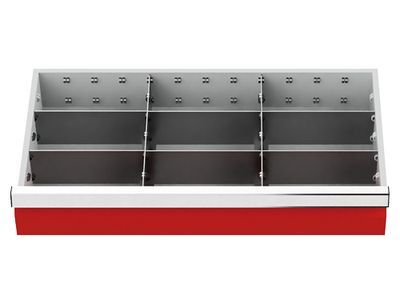Schubladeneinsatz Metalleinteilung BLH 100 mm | Maxmobile 1