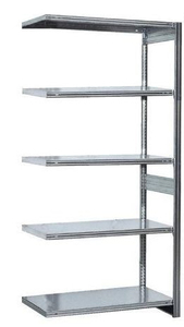 Lagerregal Anbauregal 5 Ebenen H/B/T 2000x760x335-635 mm